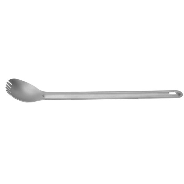 Titanium Spoon &amp; Fork Set with Extended Handles