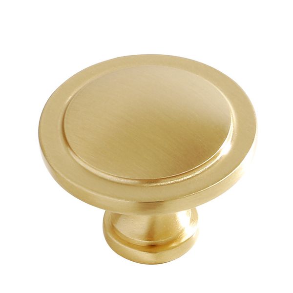 30 Pack Cabinet Knobs Brushed Brass Zinc Pulls Door Handles for Dresser