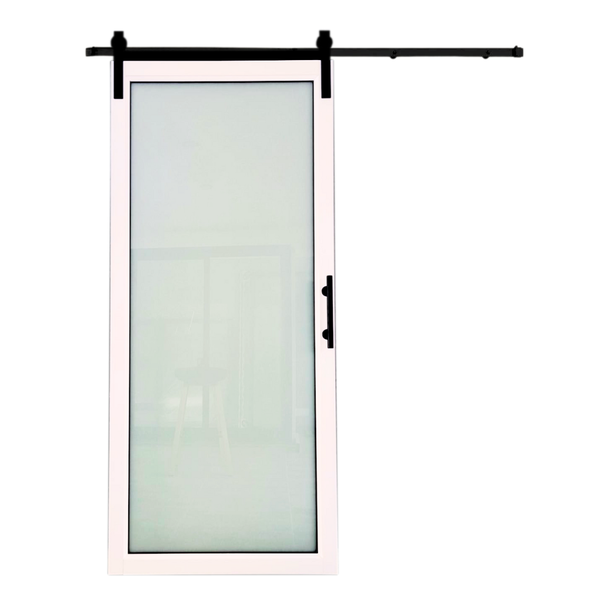 Aluminium &amp; Glass Barn Style Sliding Door (Premium Quality)