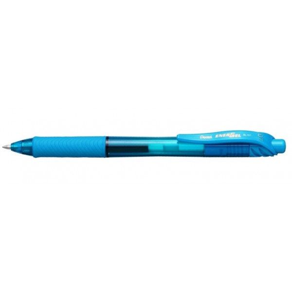 Pentel Energel X Retractable 0.7mm Sky Blue x2