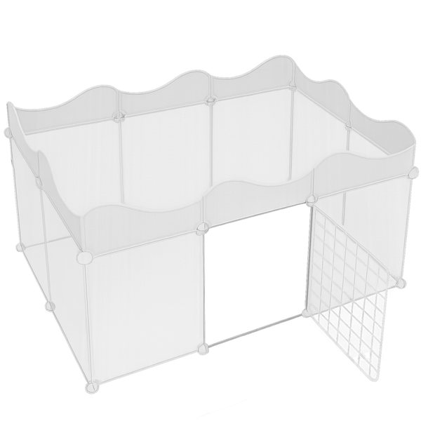 Pet Fence Portable DIY Pet Playpen for Small Dog Kitten Small Animals