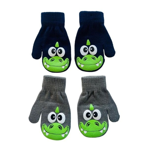 Dinosaur/Monster Toddler Winter Mittens Gloves (Set of 2)