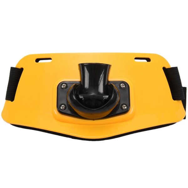Adjustable Stand Up Gimble Belt Boat Game Fishing Rod Holder (Yellow)