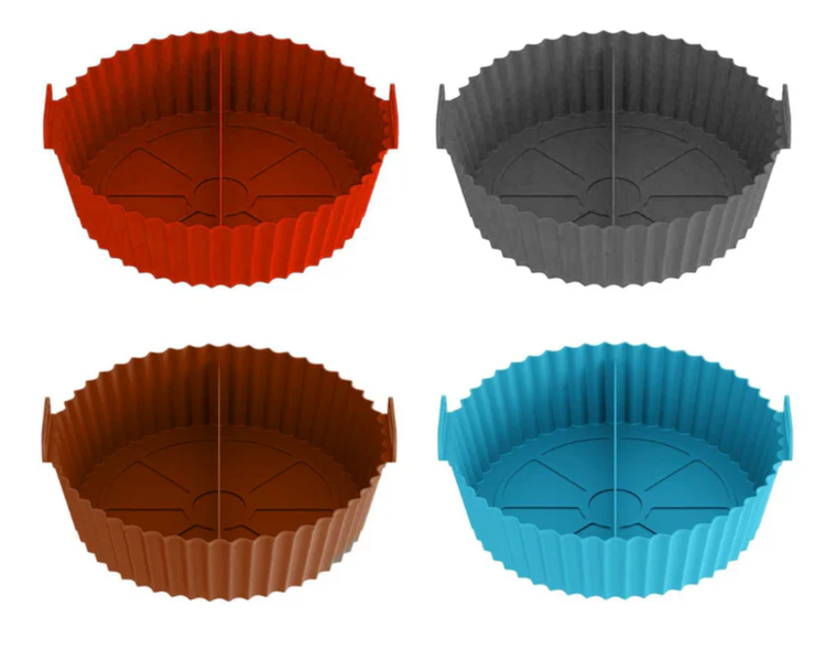 Silicone Airfryer Liner with Divider - 4 Piece