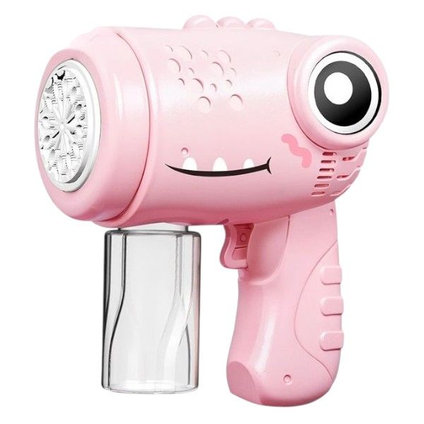 Charming Pink Dinosaur Automatic Bubble Machine - Pink