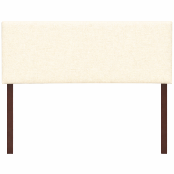 HFA - Liham Mid Headboard, Stain Resistant Linen Look Fabric - Col Cream