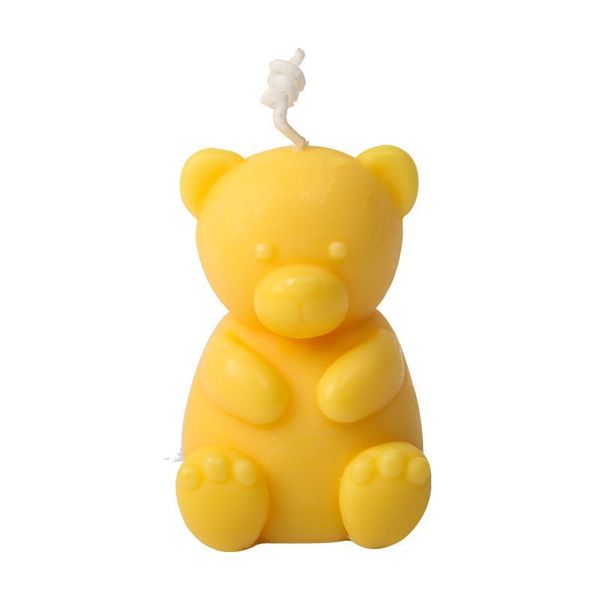 Solid Color Bear-shaped Scented Candle Ornament