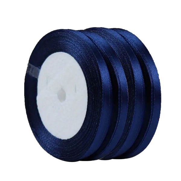 Satin Ribbon - 6mm Width -Deep Purple- 88m - Bows and Wrapping