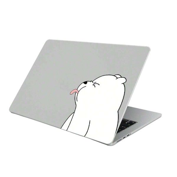 Bear Pattern Case For MacBook Air 2018 -2021 A1932/A2179/A2337 M1 - Grey
