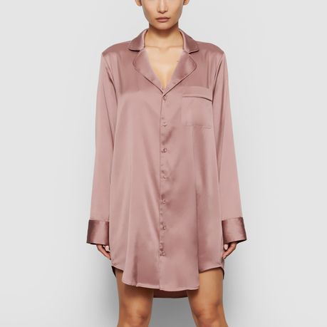 Nude Pink Luxury Silk Sleep Dress, Shop Today. Get it Tomorrow!