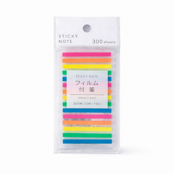 300 Sheets - Fluorescent Sticky Notes - Multicolored