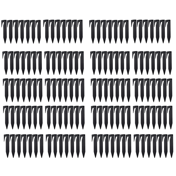 100 Pcs Lawn Mower Peg Boundary Nail Ground Spikes Fixing Pins