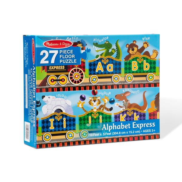 Melissa &amp; Doug Alphabet Express Floor Puzzle - 27 Piece