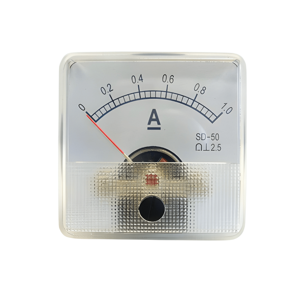 SD50 500mADC Panel Meter DC Amps 500mA Range 45mm Shank 1x51mm