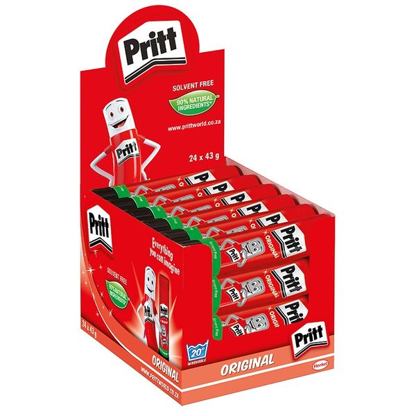 Pritt - Stick Dispenser - Crafts - Solvent Free - 43g - Bulk Pack of 4