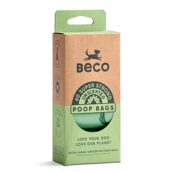 BECO - Poop Bags Unscented (x4 Rolls)