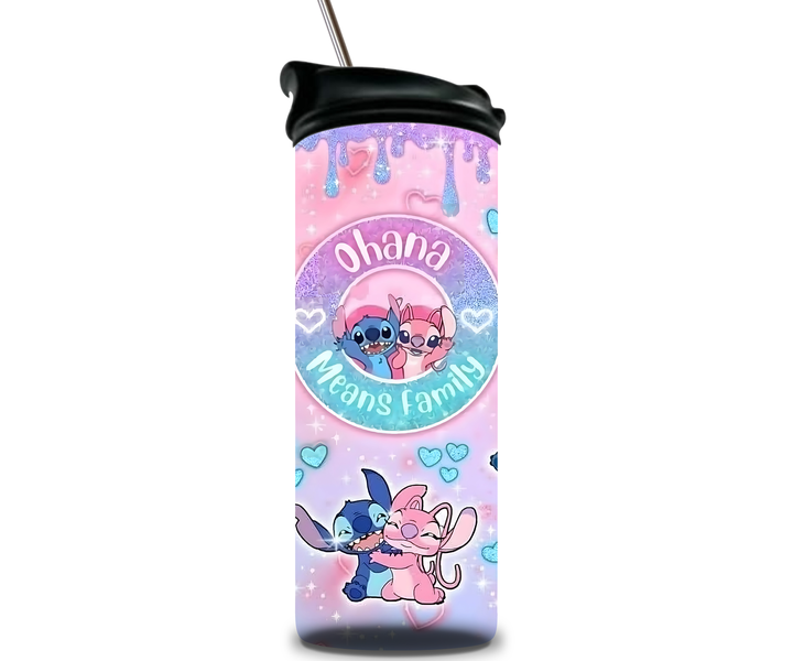 Stitch &amp; Angel Double Wall Stainless Steel 20oz Tumbler. Water Bottle