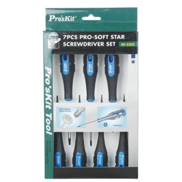 PRK SD-2302 7-Piece Pro-Soft Screwdriver Set with Ergonomic Grip