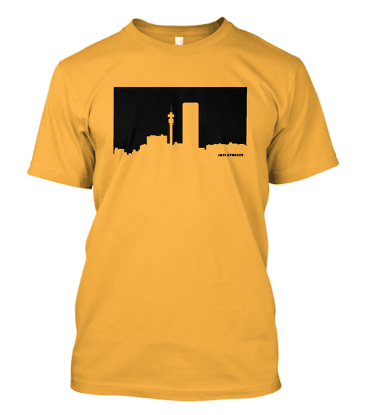 Jozi Streets T-Shirt - Cyber Yellow - Black