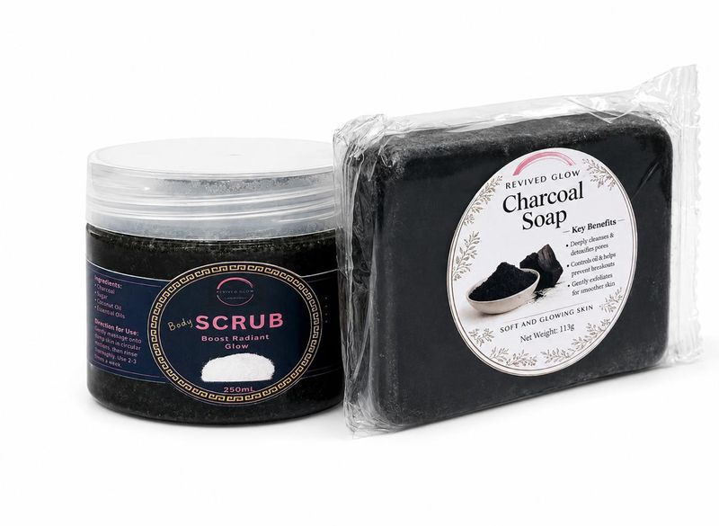 Charcoal Scrub and Soap