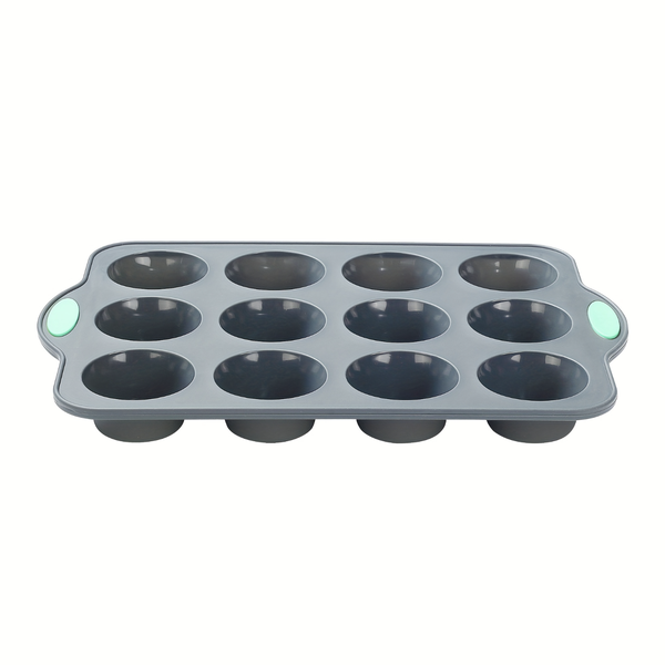 Large Silicone Muffin Pan with Reinforced Frame - 33.5 x 22.5 x 4cm