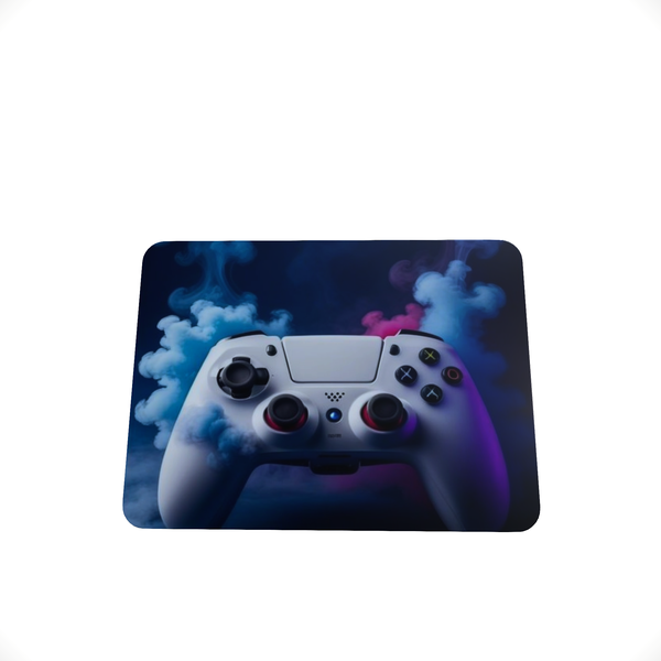 White PlayStation Controller Smoke D-Mouse Pad