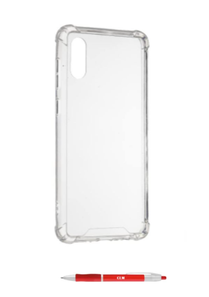 Clear Cover Shockproof Protective Case For Samsung galaxy A02S with CLM pen