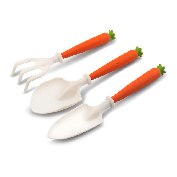 Children's Garden Planting Tool Set - Cartoon Carrot Digging Shovel - 3 Piece Set