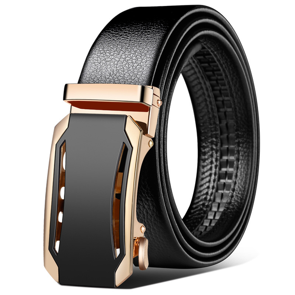 Hollow Men Business Casual Belt Automatic Buckle Fashion Adjustable Length