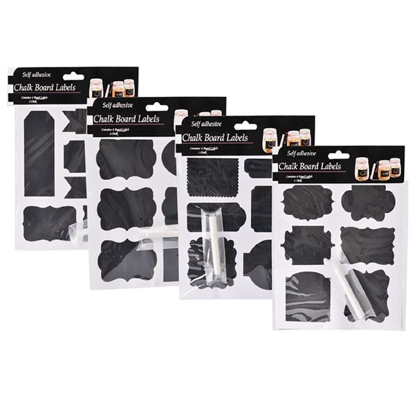 Bulk Pack x 8 Sticker Label Chalk-Board