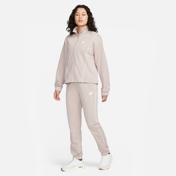 Nike Women's Sportswear Fitted Tracksuit - Diffused Taupe/White