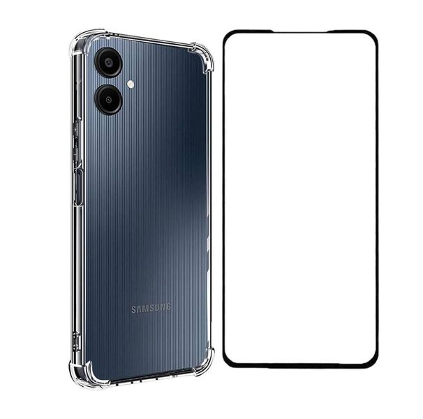 TPU Cover With Screen Protector Combo Compatible For Samsung Galaxy A04