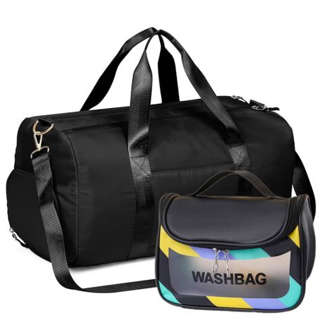 Minimalist Fashion Travel Gym Waterproof Sports Duffel Bag And Vanity Case Image