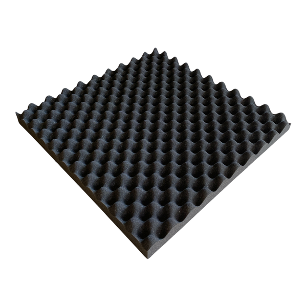 Egg Crate - Acoustic Foam Panels 50cm X 50cm - Black