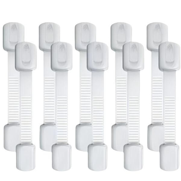 Set of 10 Childproof Drawer Latches, Door Locks &amp; Cabinet