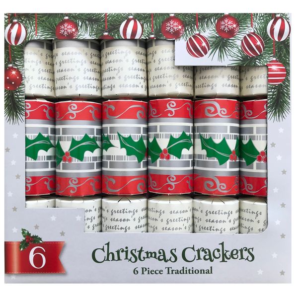 Christmas Crackers - 12 Piece (White)