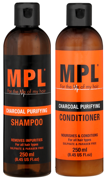 Charcoal Shampoo + Conditioner Twin Pack 250ml