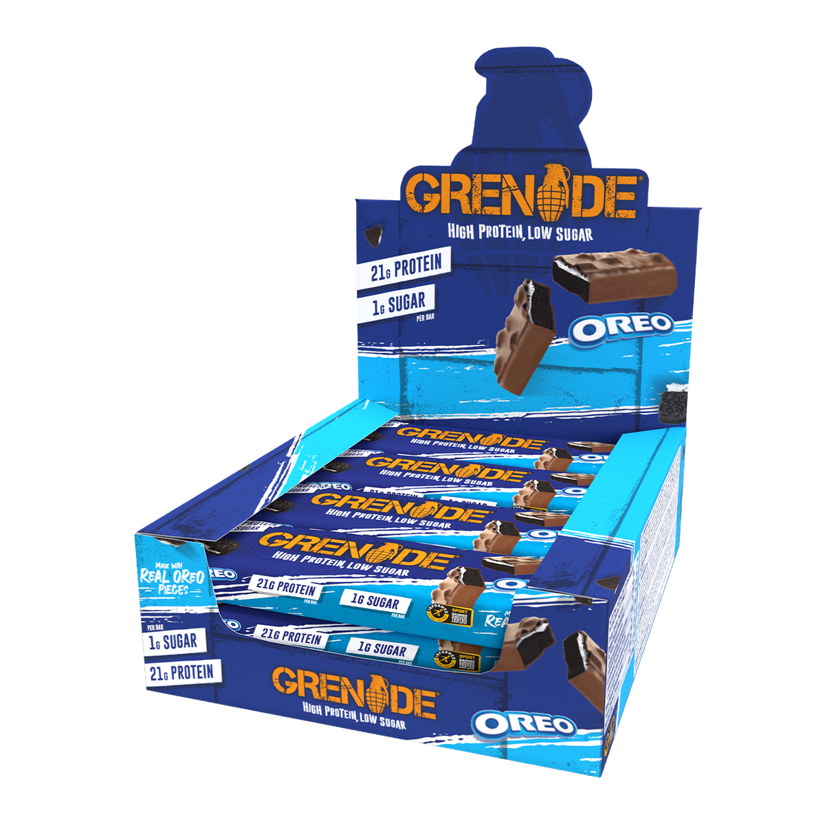 Grenade High Protein, Low Sugar Bar, 12 x 60g - Oreo | Shop Today. Get ...