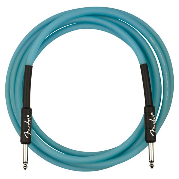 Fender Glow in the Dark Instrument Cable - Blue - Various Lengths