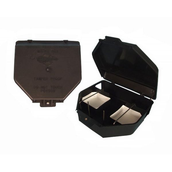 Electro Micki Rodent Bait Station - Black (Bulk Pack of 2)