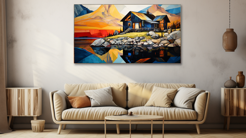 Canvas Wall Art - Abstract Alpine - HD0033