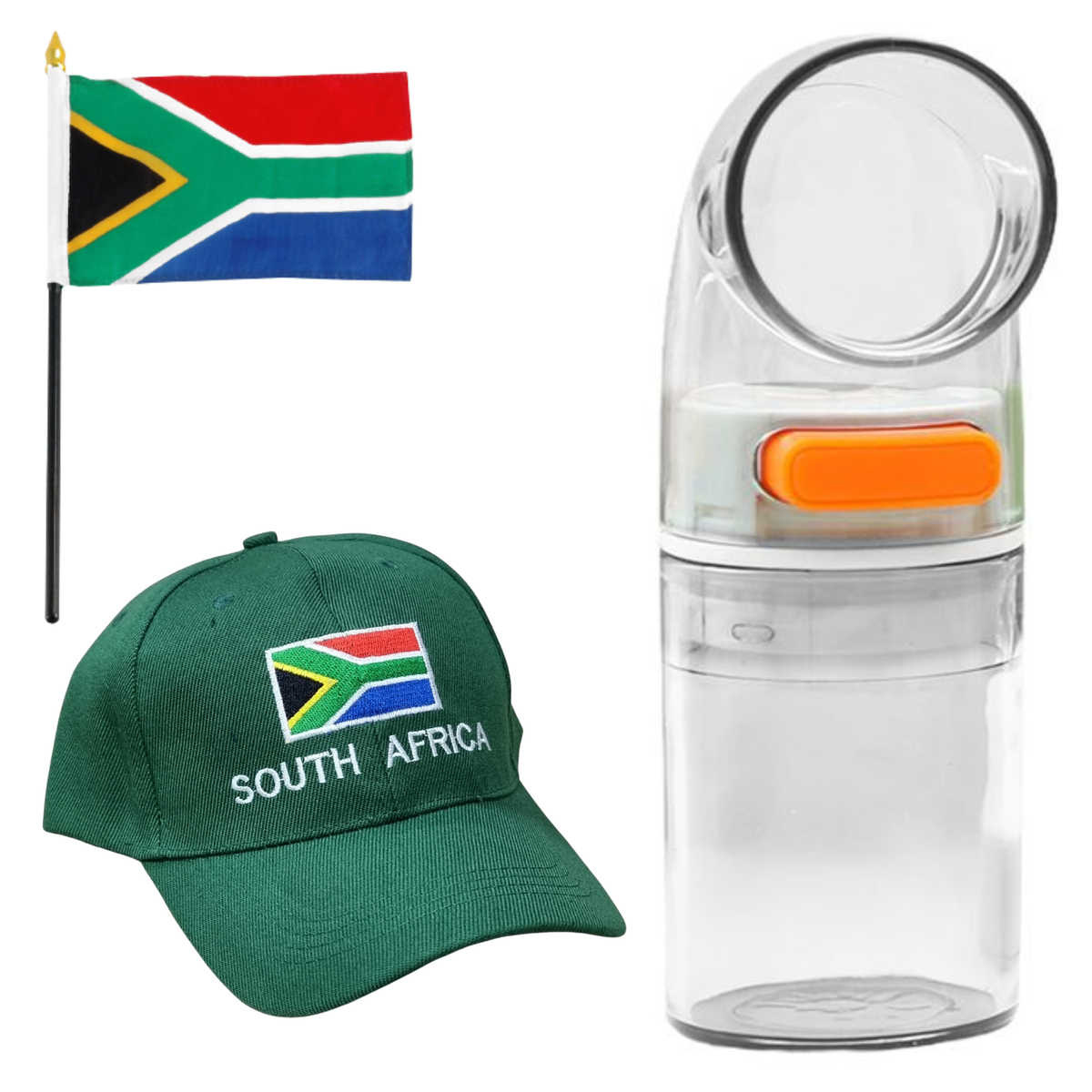 Salt & Pepper Grinder Mill for Slimming Weight Loss with SA Flag and