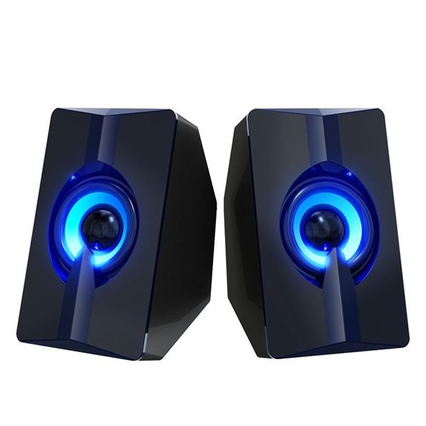 T-WOLF S5 Wired Luminous Computer Gaming PC Speaker
