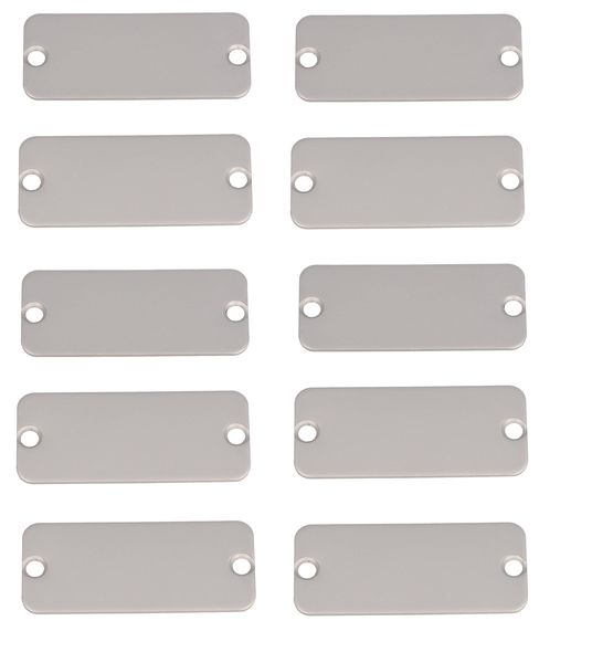 1455CAL-10 - Aluminium End Plates for 1455C Enclosures (Pack of 10)