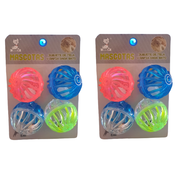 Cat Balls with Bell Combo Pack x 2