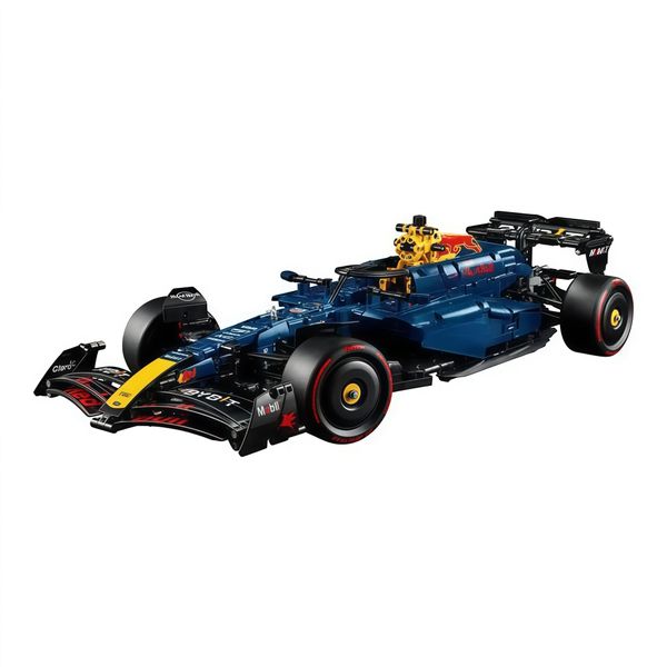 F1 Engineering Race Car Micro Bricks, Articulated STEM Collectible Gift