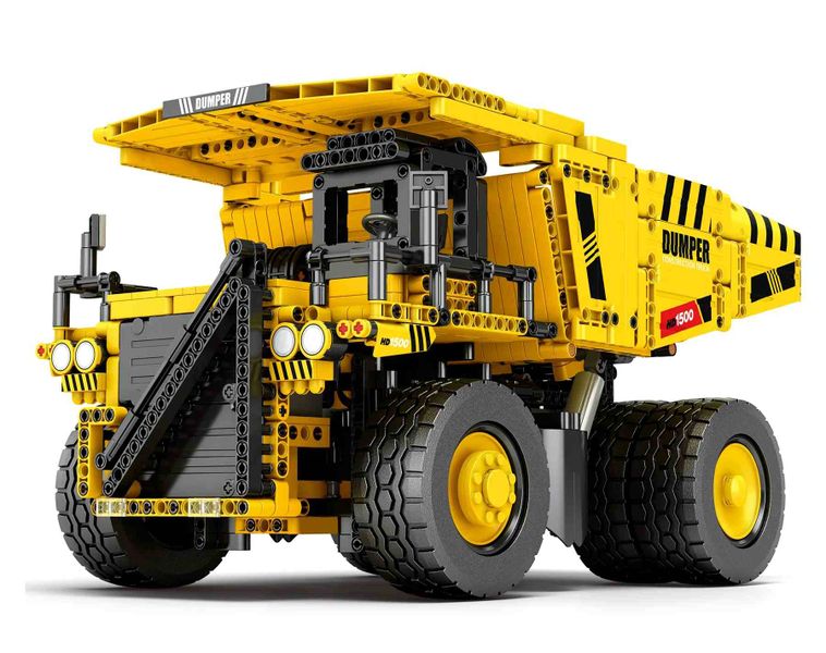 Reobrix R/C CAT Mining Truck Building Blocks (1622 Pieces) - 40cm Long