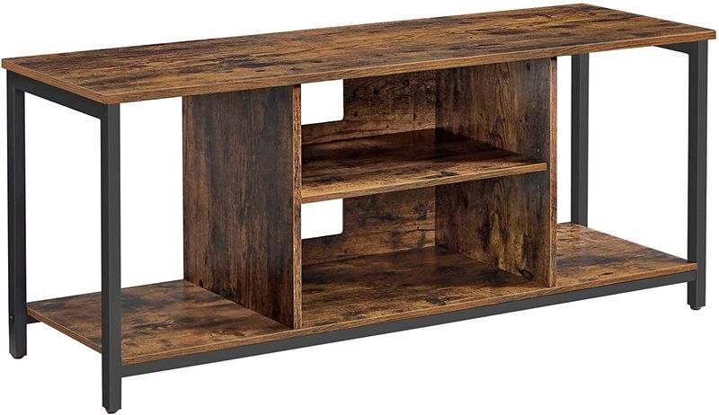 Modern TV Stand with Open Shelving for Living Room