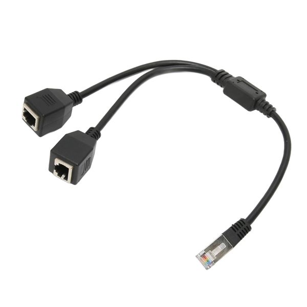 RJ45 Ethernet Splitter 1 Male to 2 Female Ports