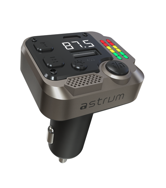 Astrum Car FM Transmitter PD30W Fast charge USB-C BT V5.3 - FM430